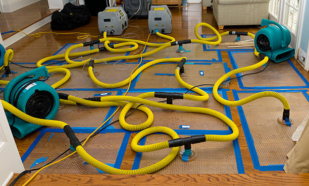 Professional Storm Water Damage Restoration technician working in Beachwood, OH